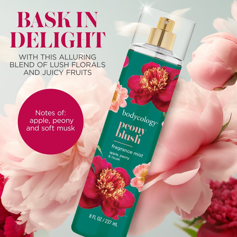 Peony Blush Fragrance Body Mist - Floral & Fruity Scent, 8 fl oz
