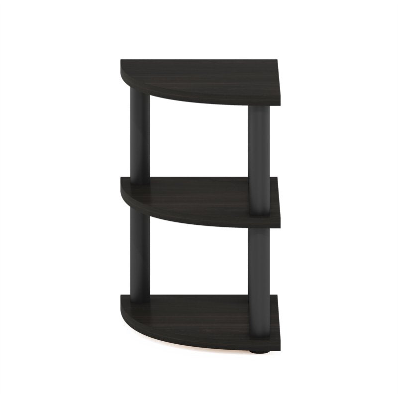 Corner Countertop Organizer Shelf - Furinno TURN-N-TUBE 3-Tier Espresso