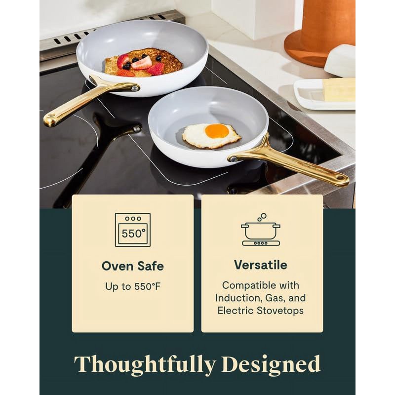 10.5" Gray Ceramic Non-Stick Fry Pan - Effortless Cooking