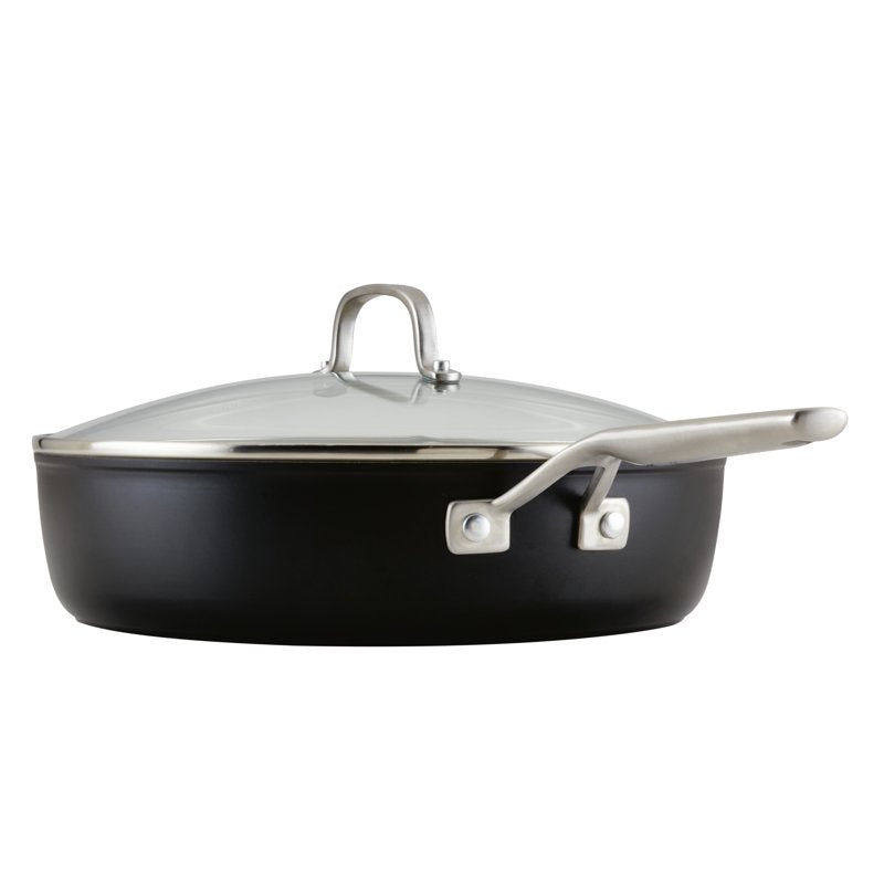 5-Quart Hard Anodized Ceramic Nonstick Sauté Pan with Lid