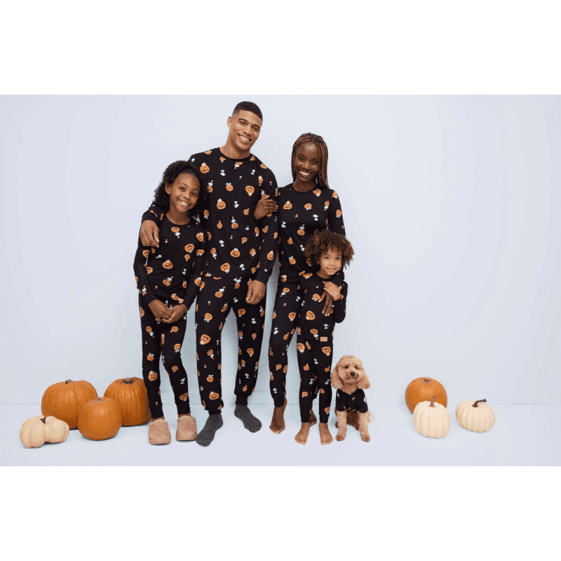 Pets Halloween Snoopy Family Pajama Top - XL, Fitted, Short Sleeve