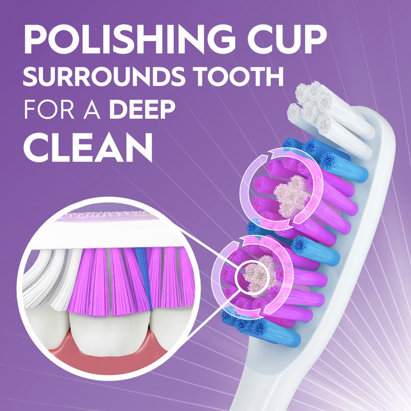Advanced Whitening Manual Toothbrush - Soft Bristles, 4 Pack