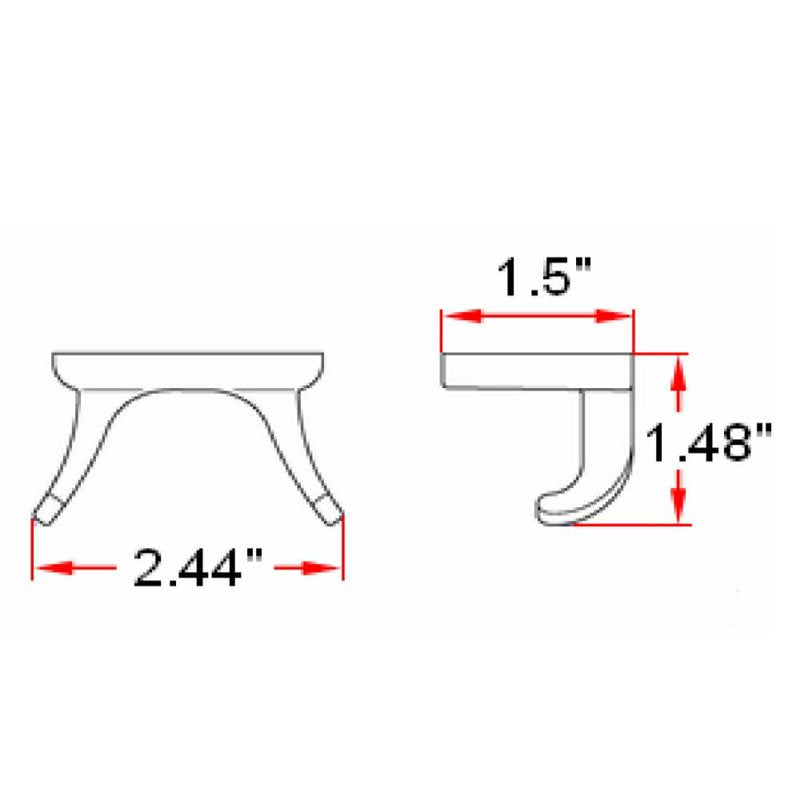 Satin Nickel Double Robe Hook - Classic Wall Mount Bathroom & Bedroom Accessory