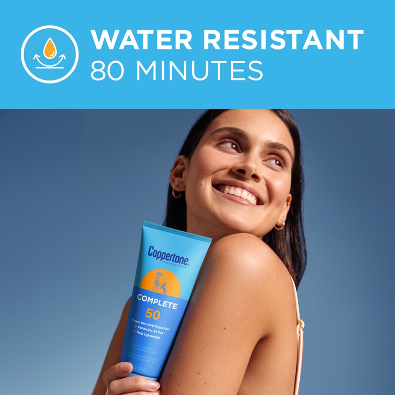 SPF 50 Sunscreen Lotion - 7 oz, Water-Resistant & Moisturizing