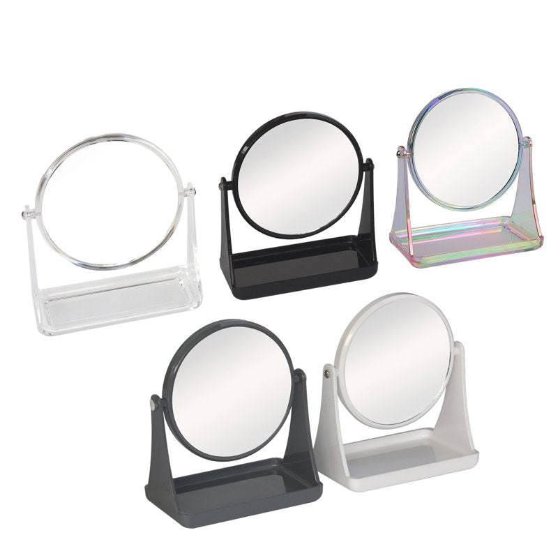 Double-Sided Vanity Mirror with 3x Magnification - Clear