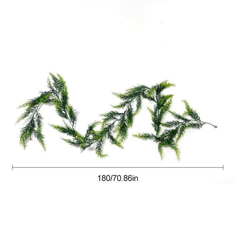 Artificial Pine Branch Garland for Christmas Decoration - 70.9 Inch Greenery Swag - Holiday Indoor Decor - Variation D