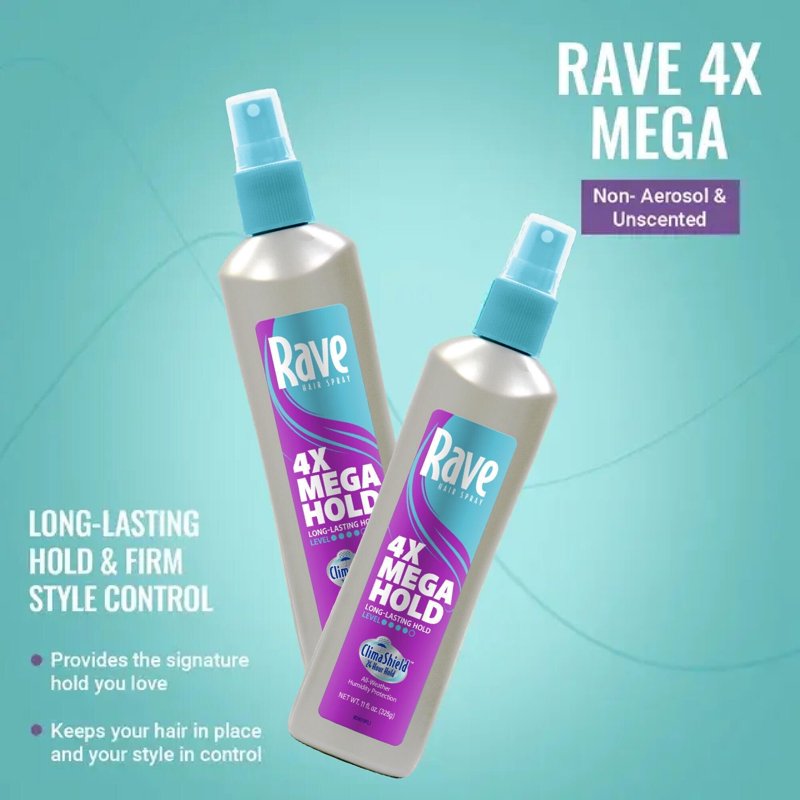 Mega Hold Non-Aerosol Hairspray with Anti-Humidity Protection - 11 oz