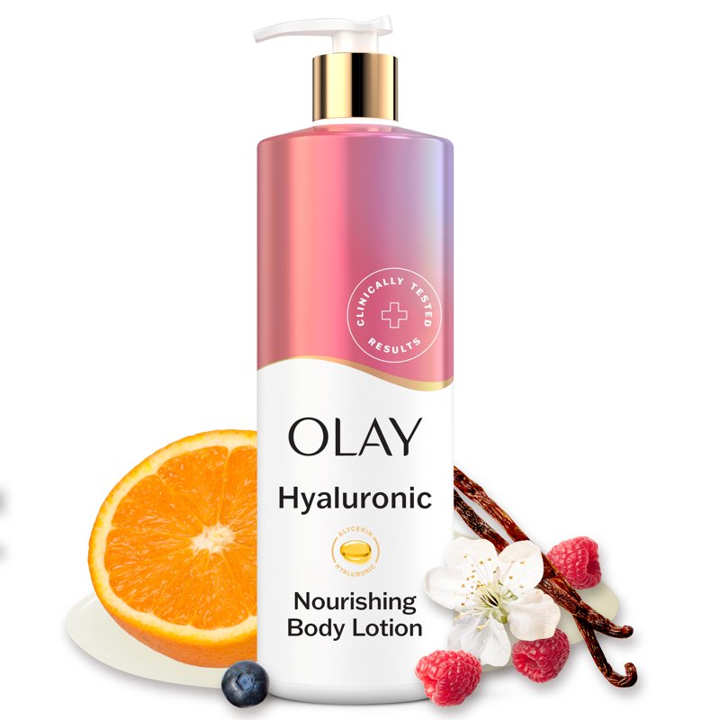 Hyaluronic Acid Hydrating Body Wash and Nourishing Body Lotion Set