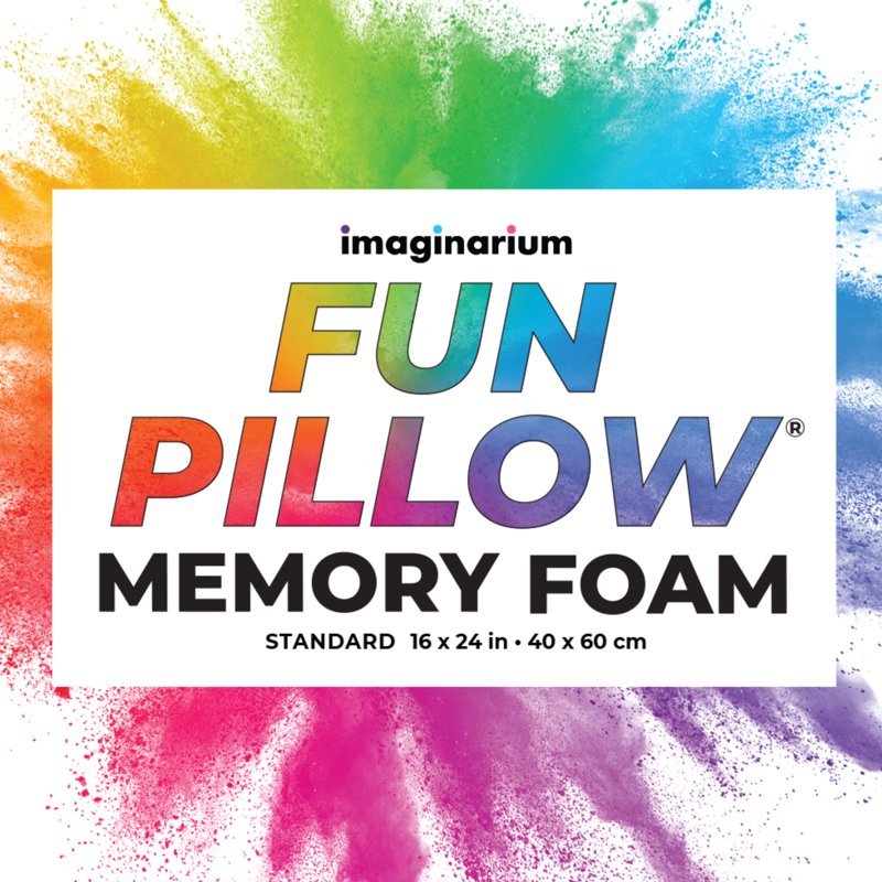 Tie-Dye Memory Foam Pillow Set - Cool-to-the-Touch Cover, Standard/Queen, 2 Pack