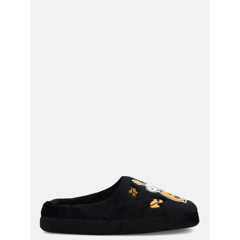 Snoopy Adults Black Halloween Theme Slippers - Women's Size 5/6
