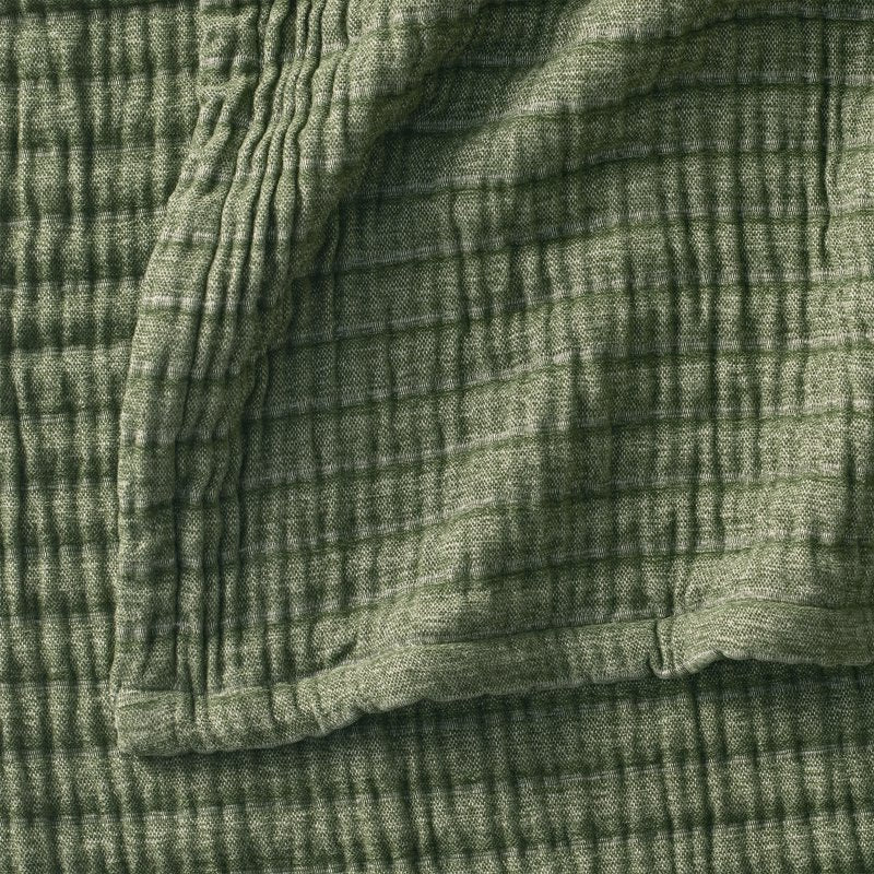 Full/Queen Size Chenille Gauze Bed Blanket - Cypress Tree Pattern, 90 x 96 in