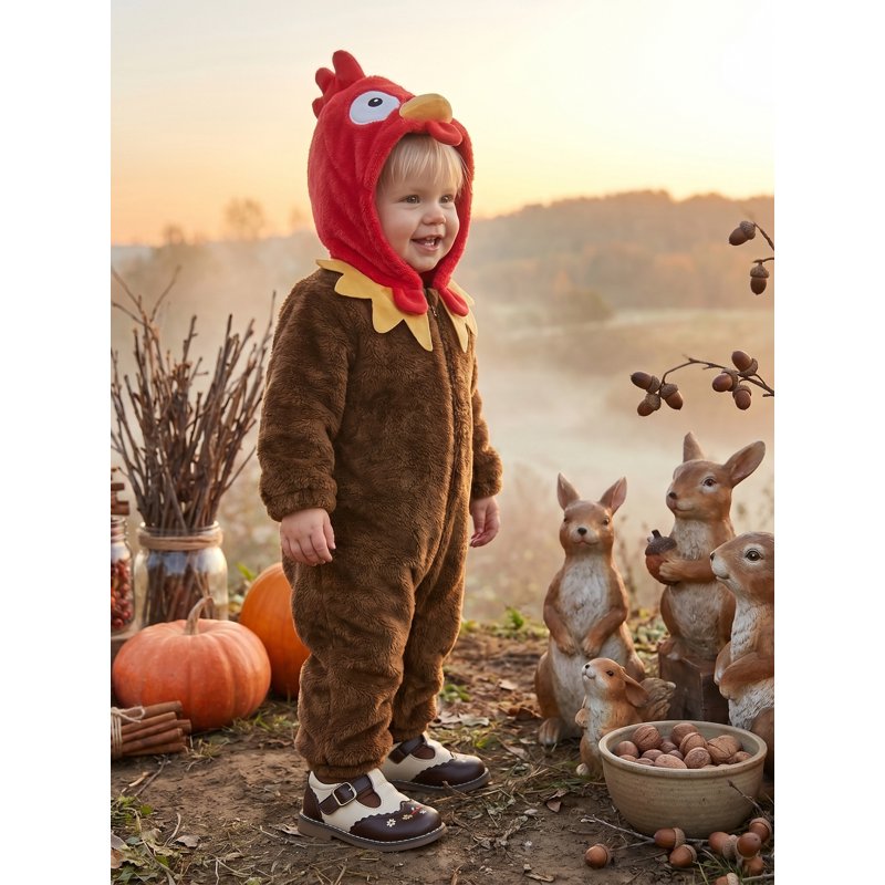 Toddler Baby Turkey Costume for Girls and Boys - Yellow 2-3 Years