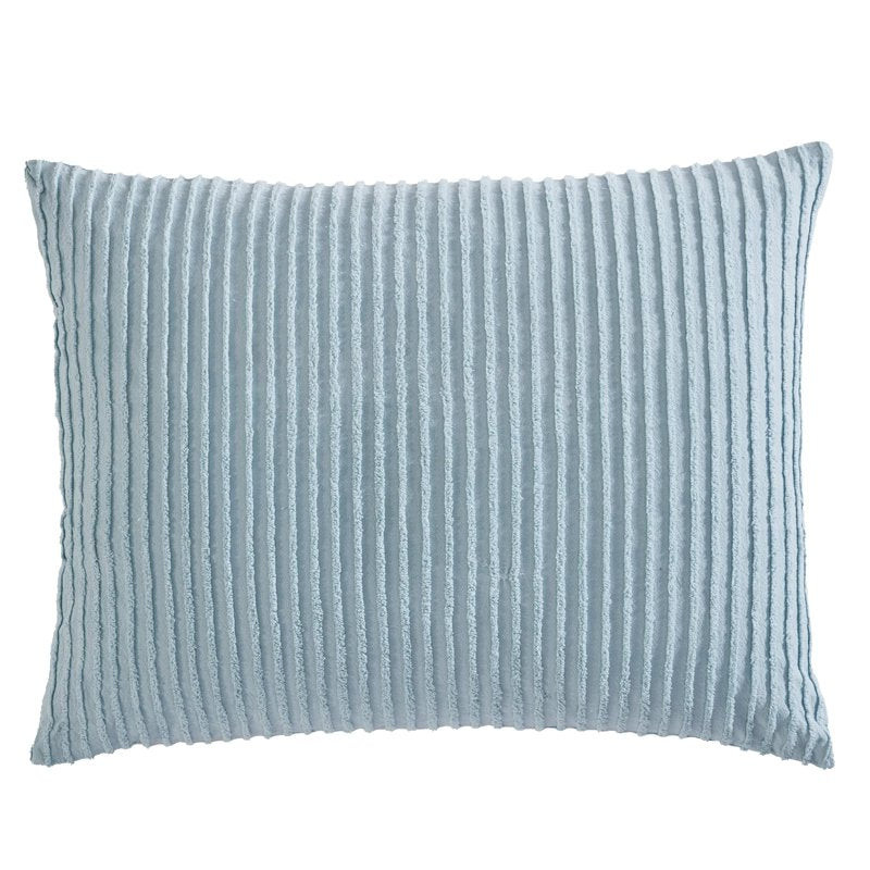 Beatrice Home Fashions Channel Chenille Standard Sham - White - Variation