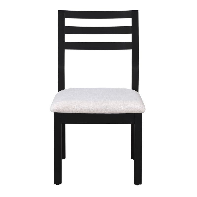 Ezra Dining Chair Set - 2 Pack Black and Cream