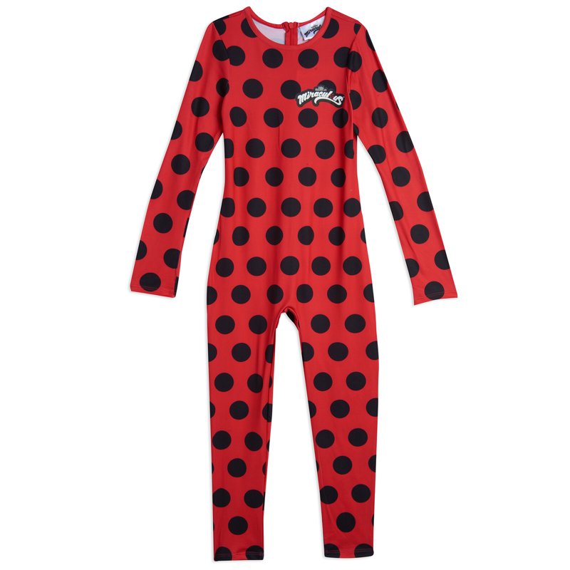 Red Toddler Girl Miraculous Ladybug Cosplay Jumpsuit Set 3 Piece 3T