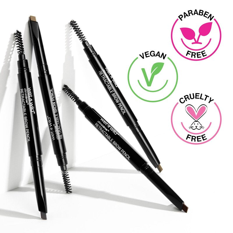 Ultimate Retractable Eyebrow Pencil with Spoolie - Medium Brown