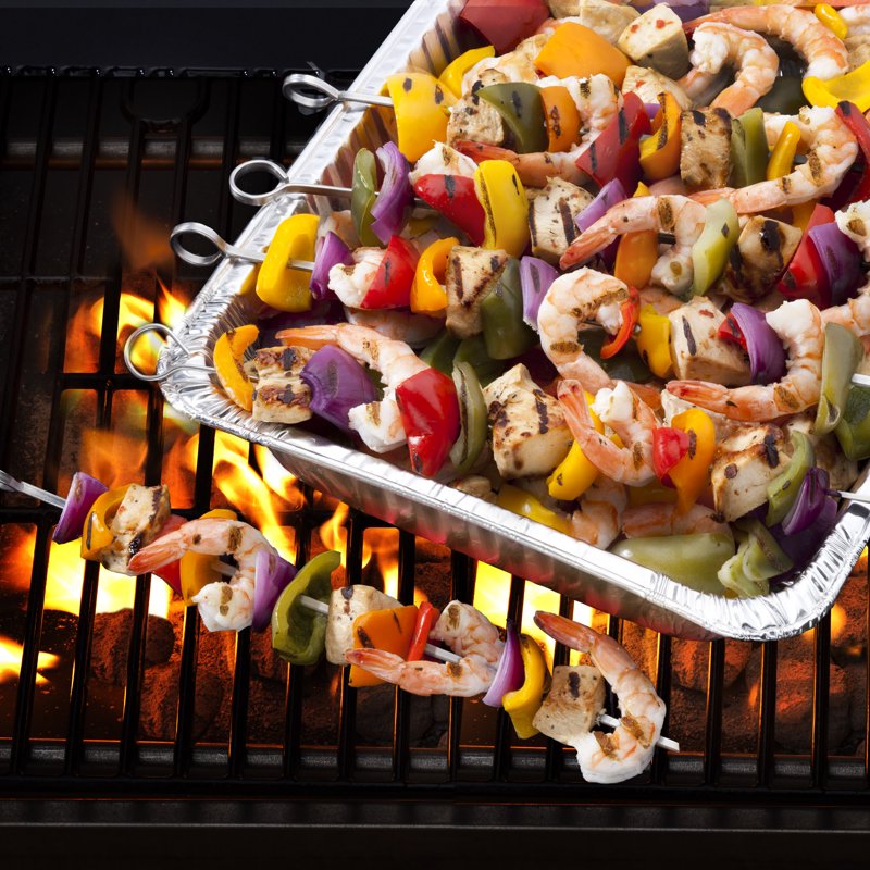 Extra Deep Aluminum Foil Roaster Baker - 2 Pack, 11.75" x 9.37"