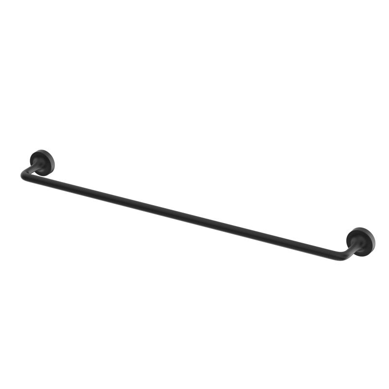 Single Wall Mount Towel Bar - Matte Black, 24 Inch Bathroom & Kitchen
