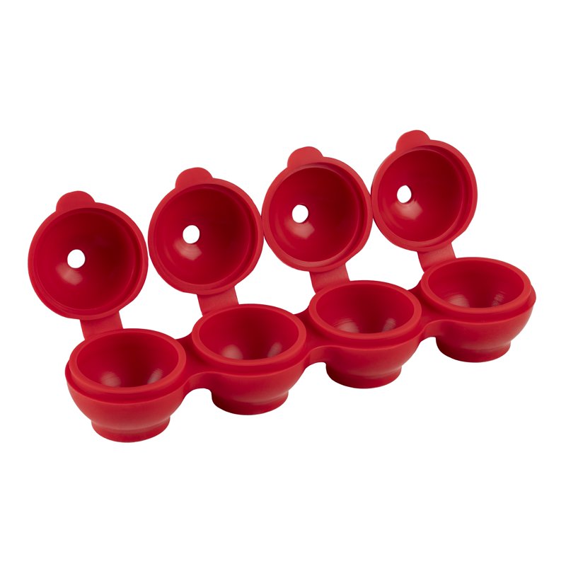Silicone Ice Ball Tray - 3 Pack, Makes 4 BPA-Free Ice Balls