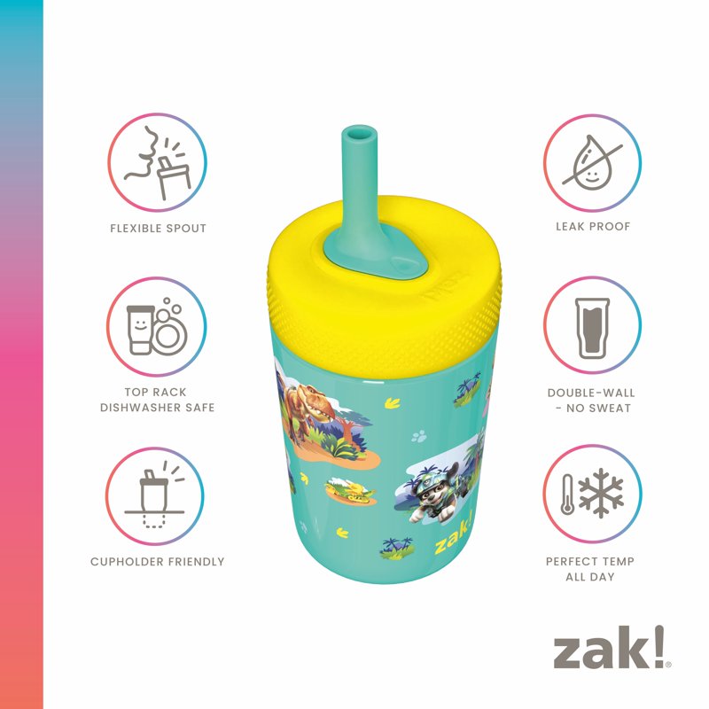 Stainless Steel Paw Patrol 9.5oz Tumbler with Spill-Proof Lid - Teal