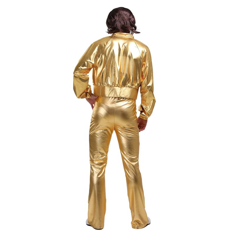 Men's Plus Size Studio Disco Costume 2X - Polyester Spandex Outfit