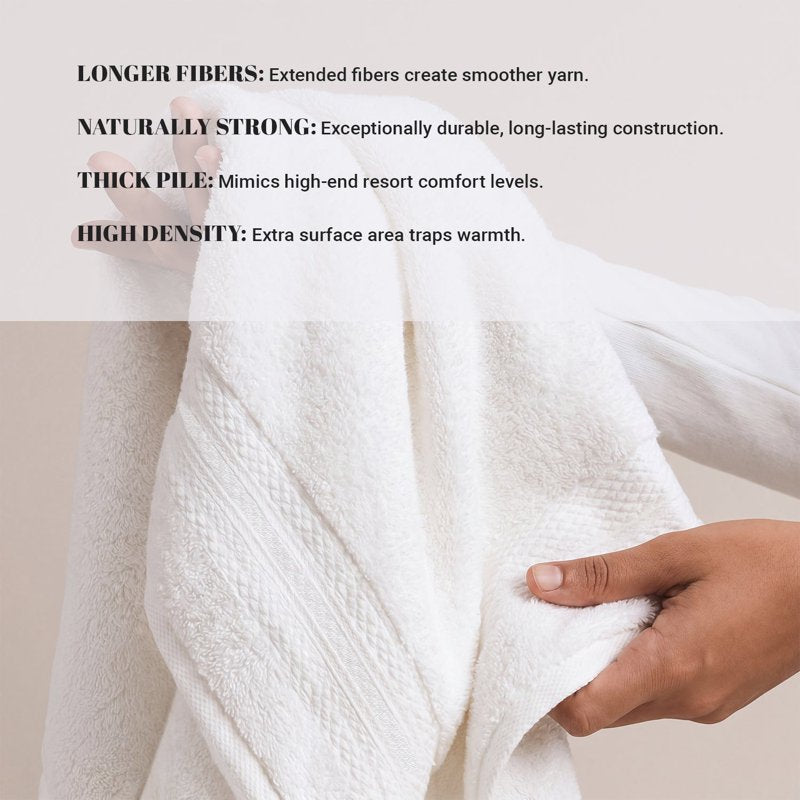 Turkish Cotton Face Towel Set - Heavyweight 12-Piece Coral Pink - Soft & Absorbent
