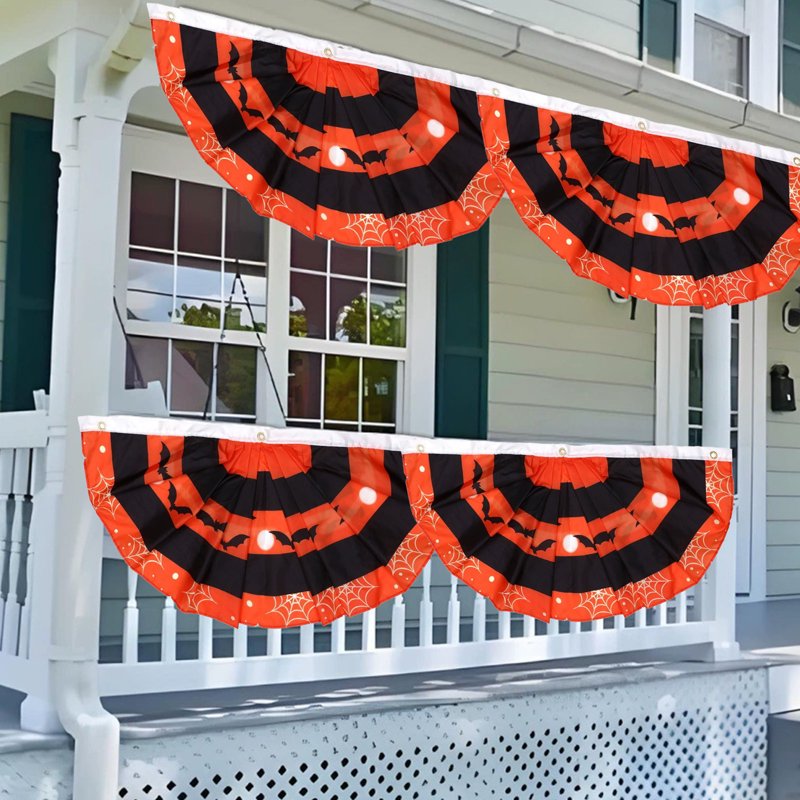 Halloween Flag Banner Outdoor Yard Fence Wall Hanging Decor E Variation E