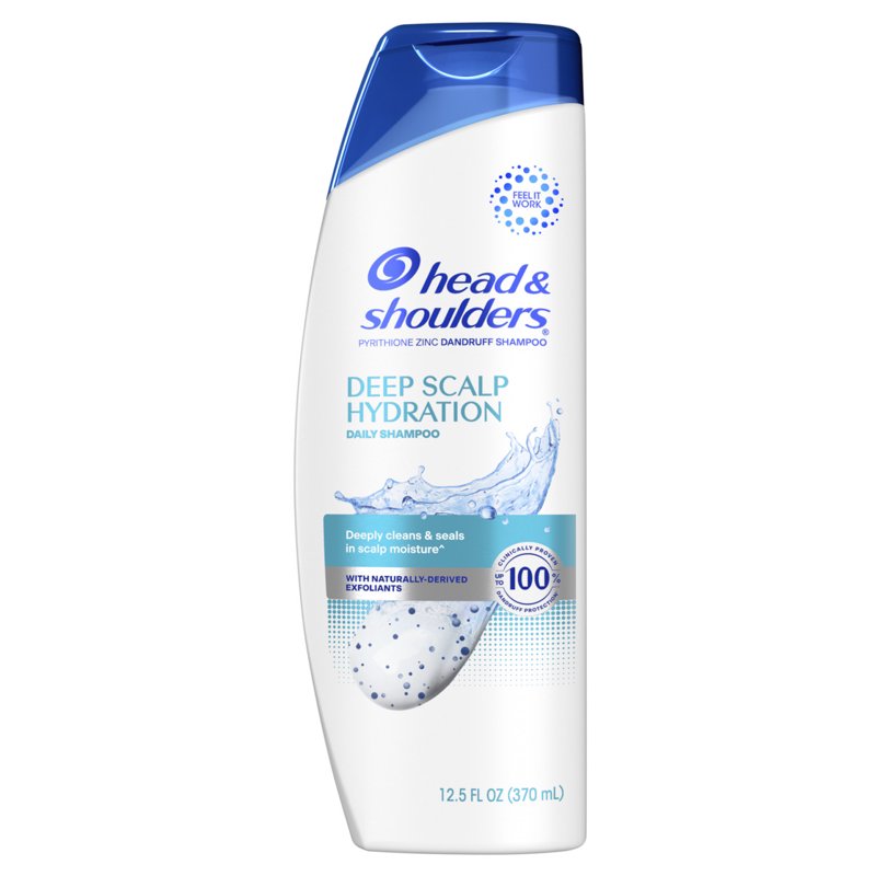 Deep Scalp Hydration Anti-Dandruff Shampoo with Exfoliants, 12.5 oz