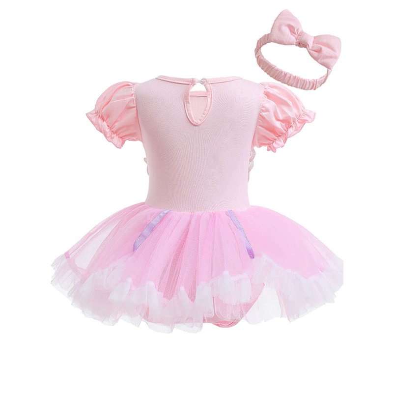 Infant Baby Girls Fox Princess Romper Costume with Headband - 6-9 Months