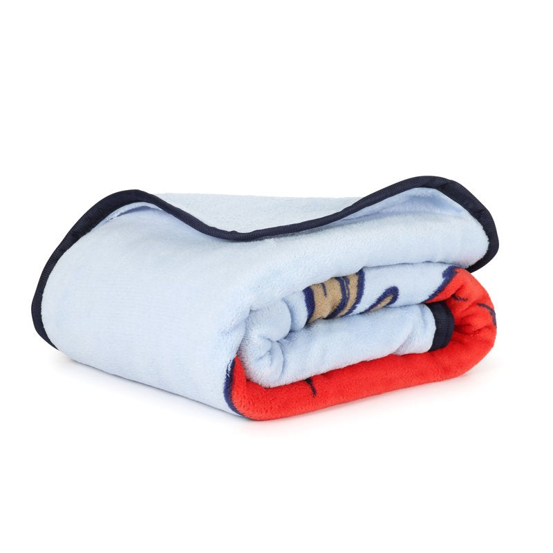 Kids One Piece Chopper Throw Blanket - Soft Coral Fleece, 46x60 Inches