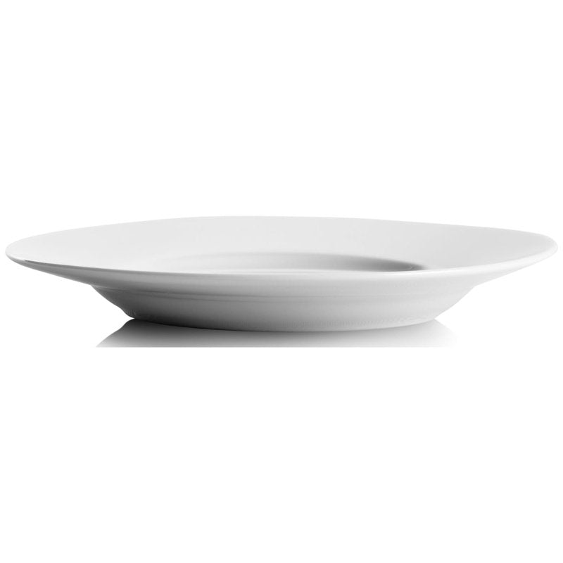 Ceramic Appetizer Plates - Set of 6, 6" Round White