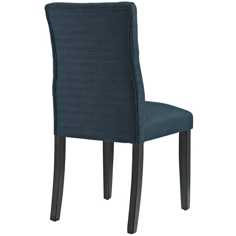 Duchess Modern Fabric Dining Chair Set - Azure Blue, 2 Pack