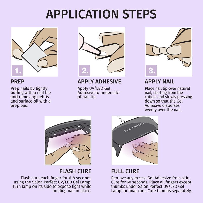 UV/LED Gel Adhesive Glue for Soft Gel Nail Tips - 0.28 oz
