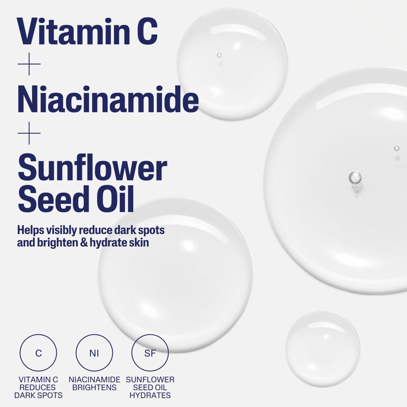 Brightening Vitamin C Face Serum with Niacinamide for Sensitive Skin, 1 fl oz