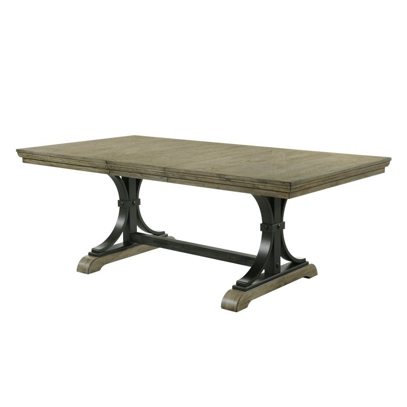 Birmingham 9-Piece Dining Set - Extendable Table with Side Chairs Only - Driftwood Finish