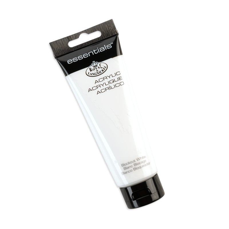White Acrylic Artist Paint 120ml - Blockout White - Perfect for Canvas & Crafts