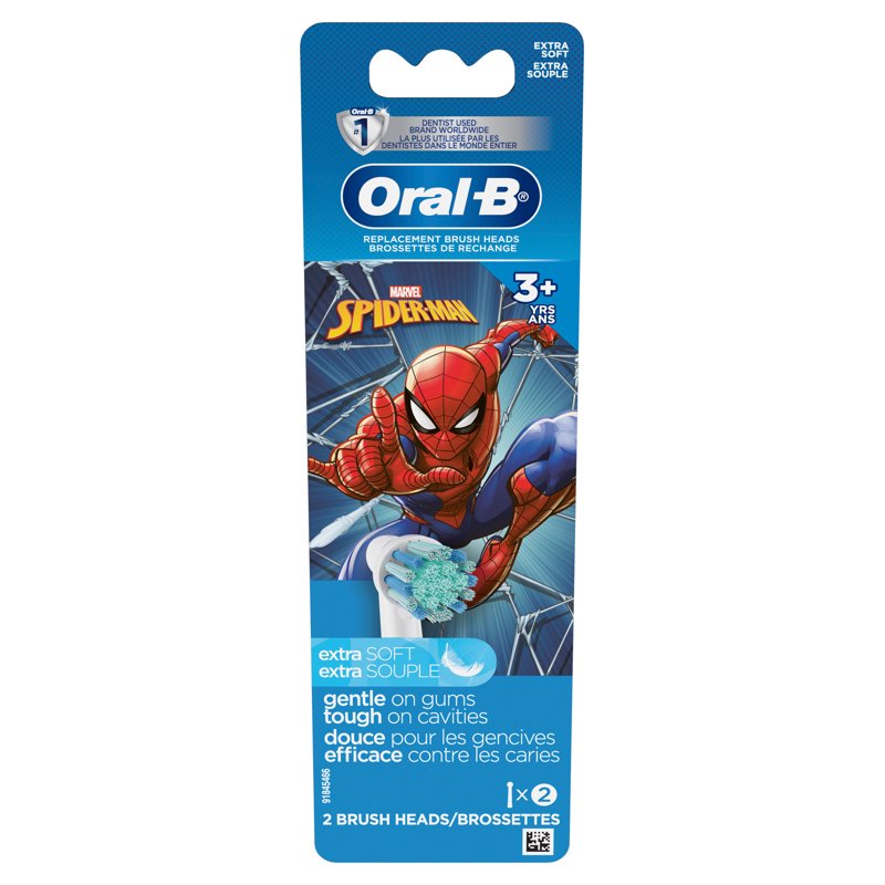 Kids Extra Soft Electric Toothbrush Replacement Heads, 2 Pack