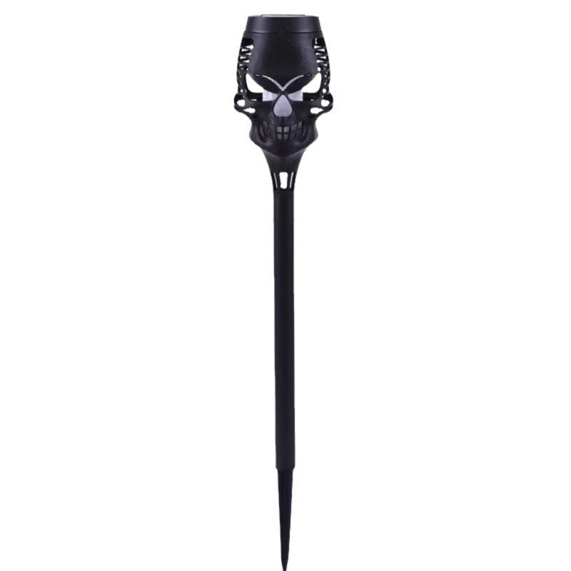 Solar Skull Yard Stake Light - Waterproof Outdoor Ground Lamp with Auto On/Off - Variation 1#C
