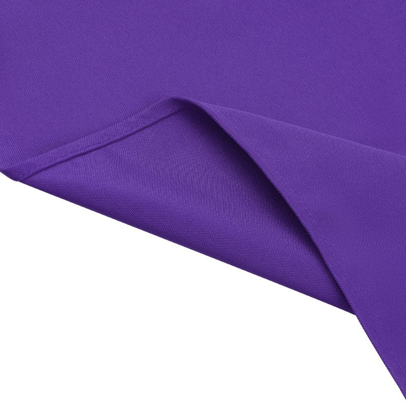 6 Pack Dark Purple Polyester Cocktail Napkins - 18x18 Inch