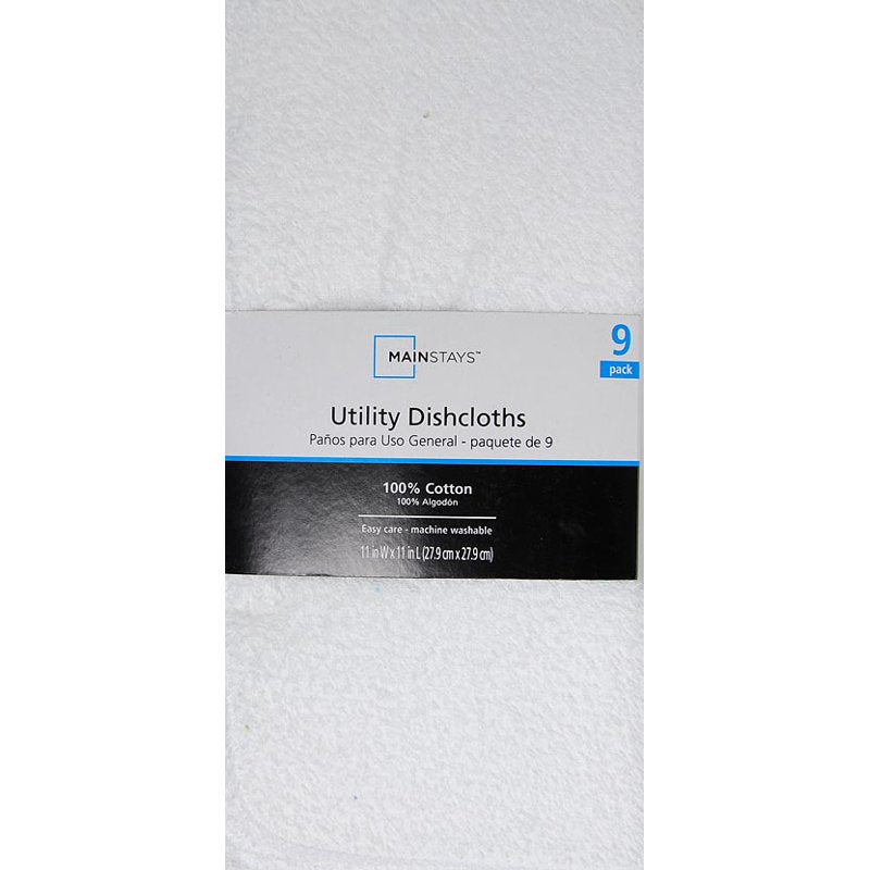 9-Pack Utility Dishcloth Set - White