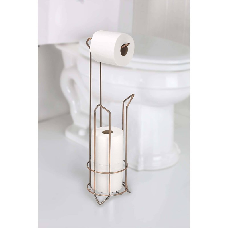 Oil Rubbed Bronze Toilet Paper Holder Dispenser - Holds 3 Rolls