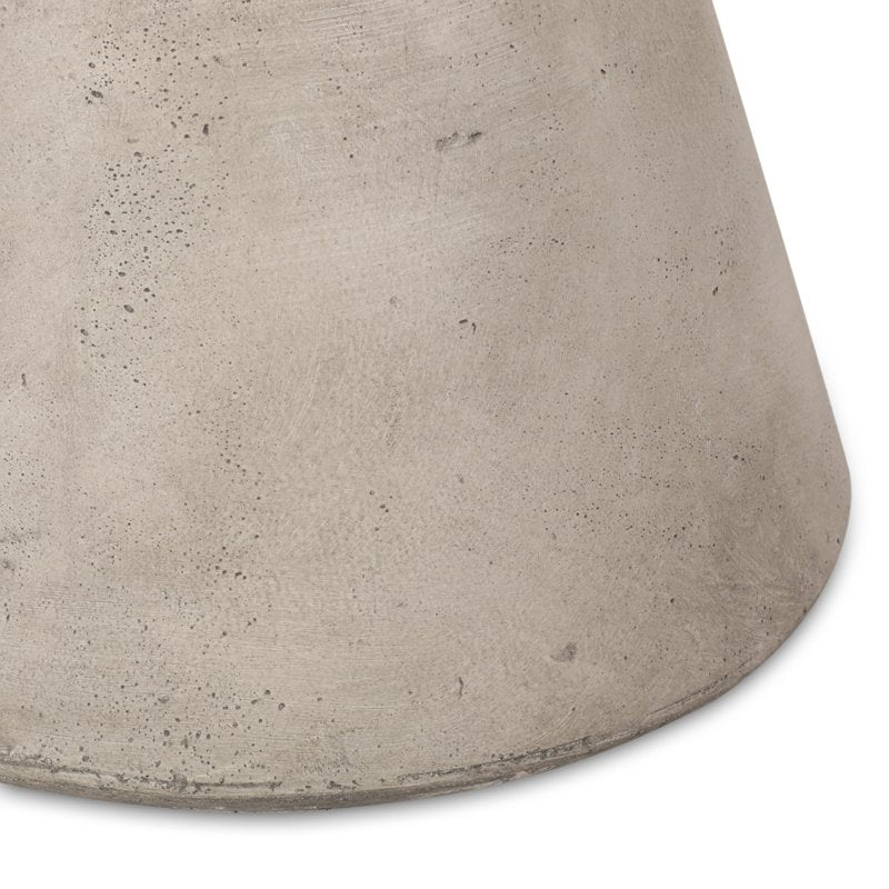 Lightweight Outdoor Concrete Side Table - Hourglass Design