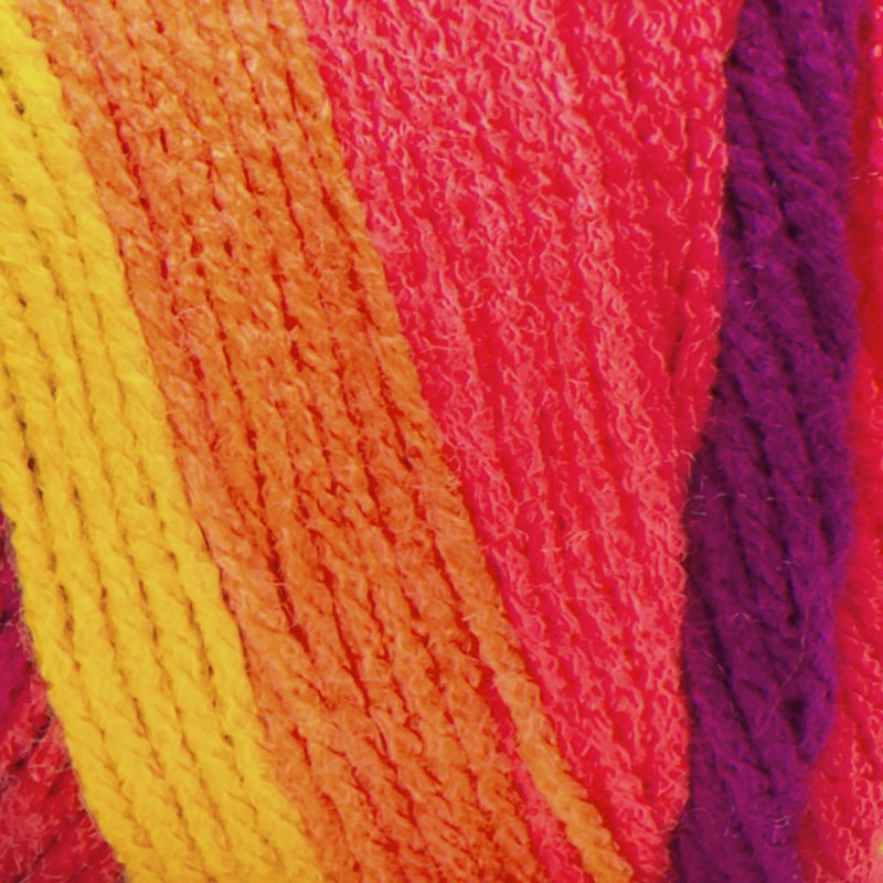 Fruity Stripe Red Heart Super Saver Worsted Acrylic Yarn 2 Pack - 5oz/142g