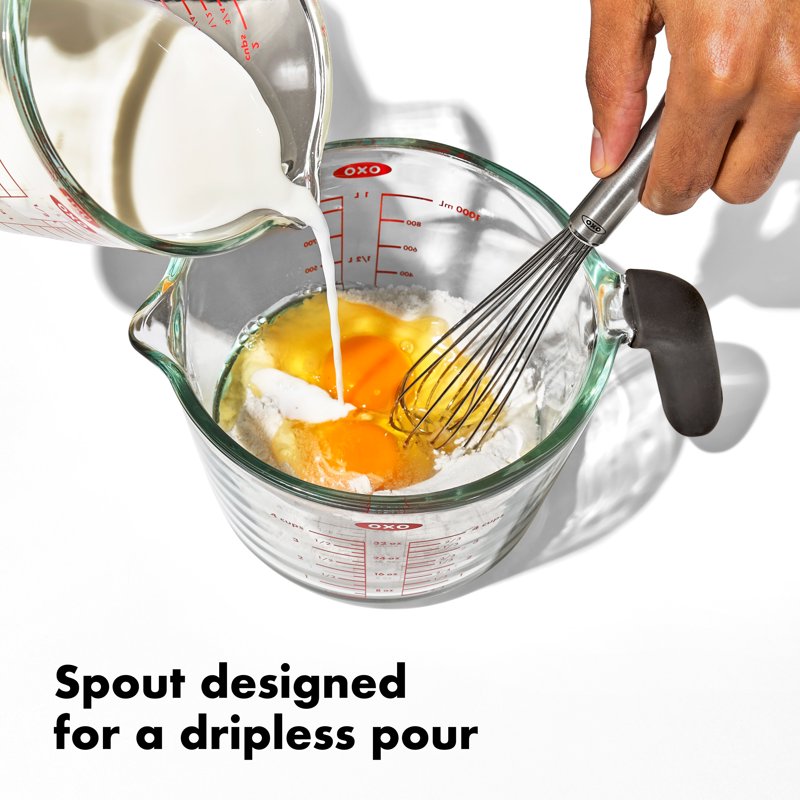 2-Cup Glass Measuring Cup with Spout - Without Lid