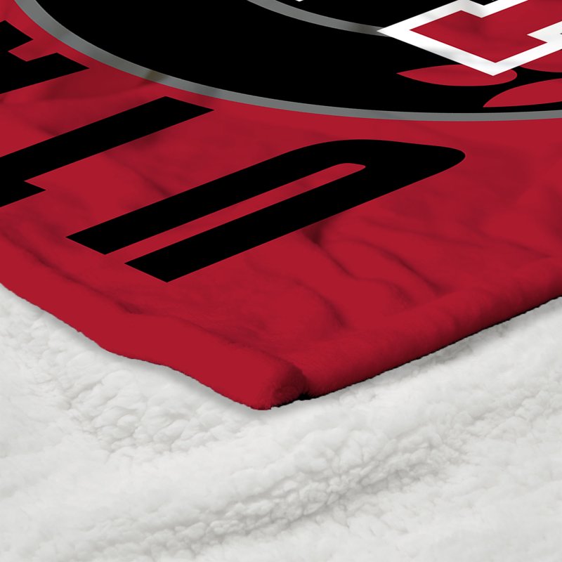 Utah NCAA Sherpa Throw Blanket 50x60 Inches - Utes Silk Touch Plush