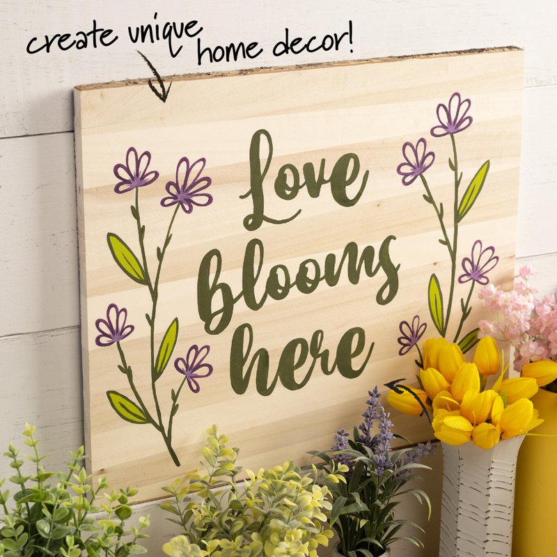 Plaid Wood Surface Pine Wood Slice Plank - 16x18 Inches, Rustic Craft Wood - Single Variation