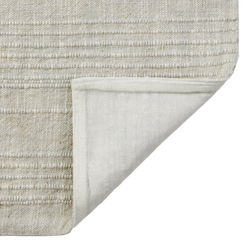 Beige and Gray Woven Table Runner - 14" x 90" - 100% Cotton