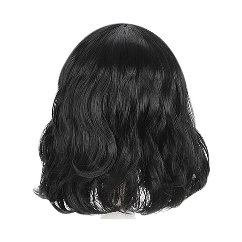 14" Curly Human Hair Wig for Women - Adjustable Cap
