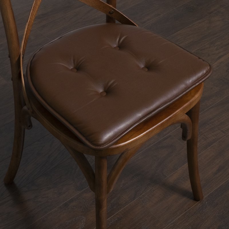 U-Shaped Memory Foam Chair Pad Cushion 4-Pack - Brown