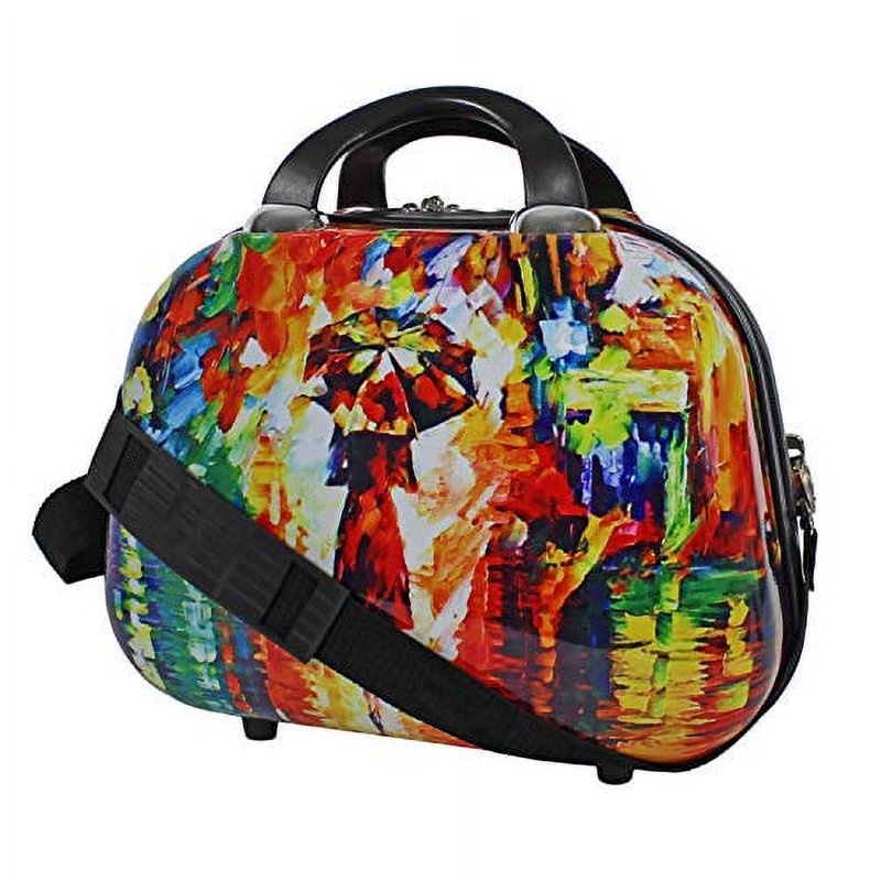 13-Inch Paris Nights Cosmetic Tote Bag with Shoulder Strap